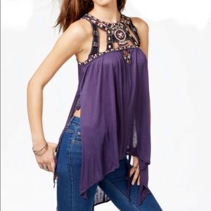 NWT Free People Vision Quest Beaded Boho Tunic
